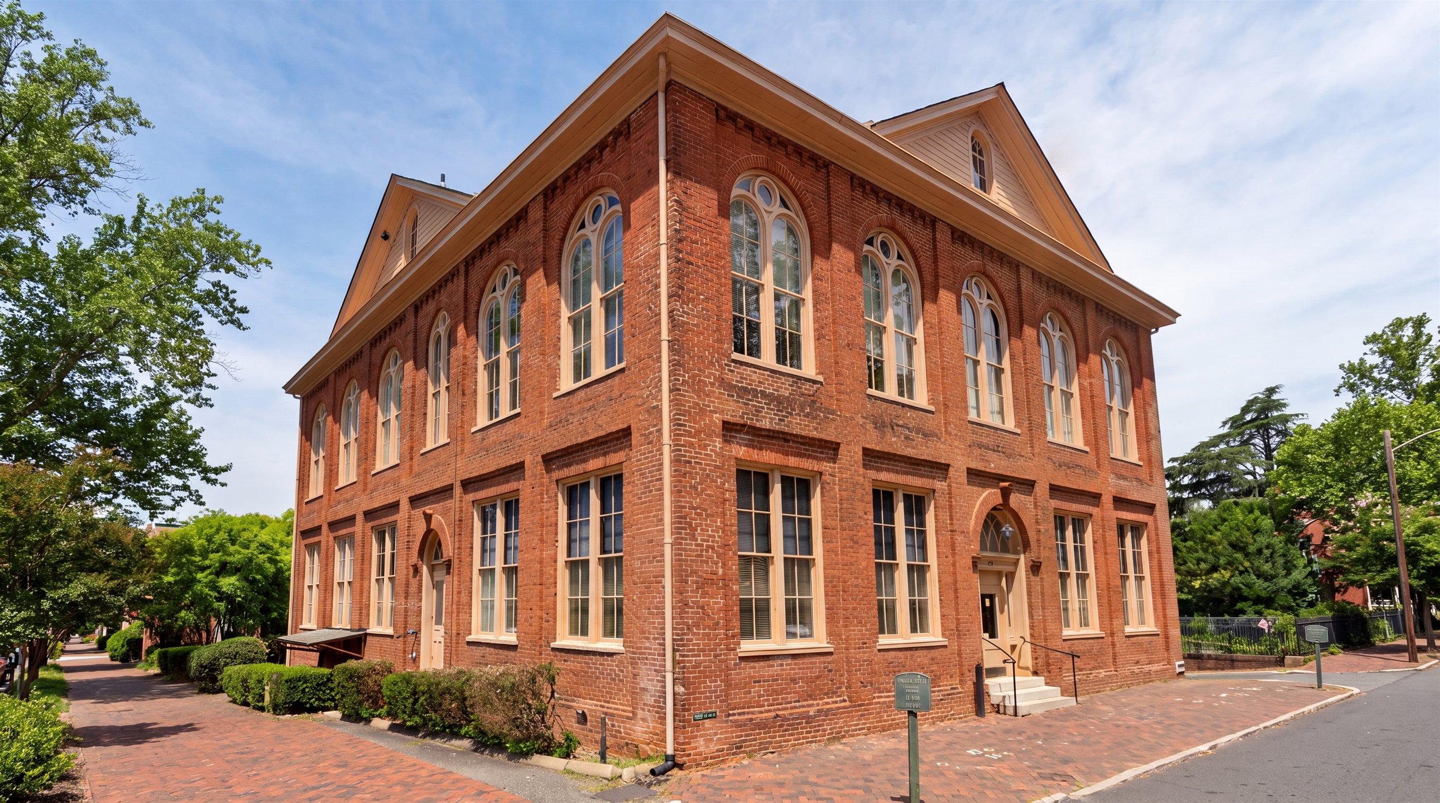 The historic brick building at 500 South Church Street in historic Old Salem, Winston-Salem, home of Snipes Tax & Business Advisors
